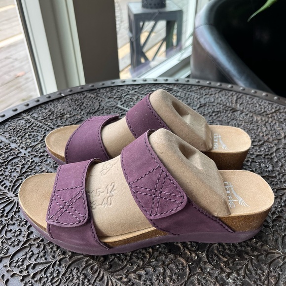 NEW DANSKO MADDY MILLED NUBUCK SANDALS IN PURPLE 39 EU 8.5-9 US - Picture 9 of 11